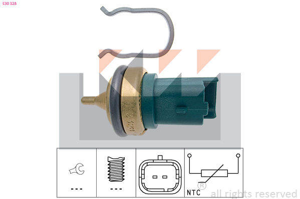 Senzor,temperatura lichid de racire 530 328 KW